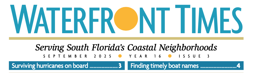 Waterfront Times Masthead - September 2025