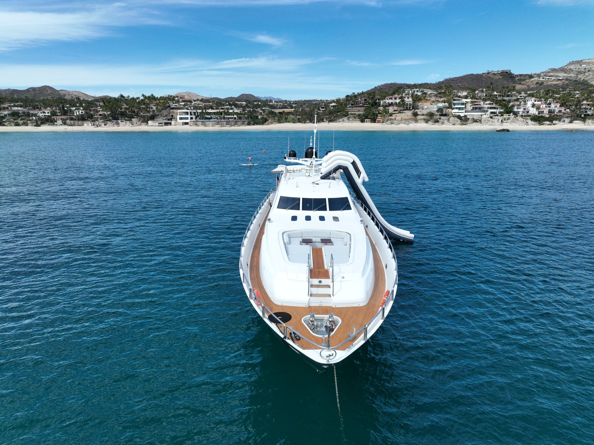 2008 Leopard 34m 112 sport yacht for sale - bow three-quarter view