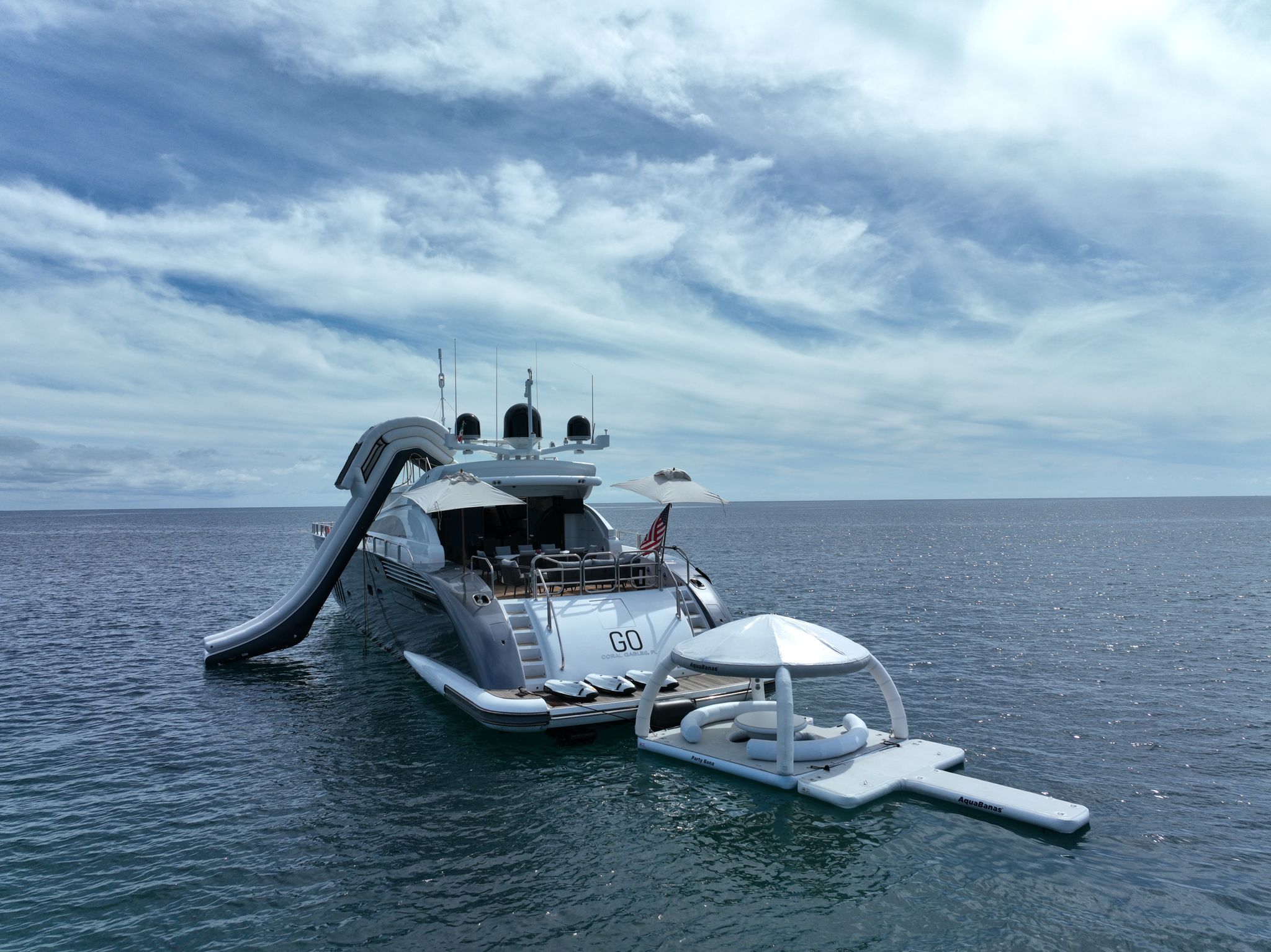2008 Leopard 34m 112 sport yacht for sale - stern and aft deck
