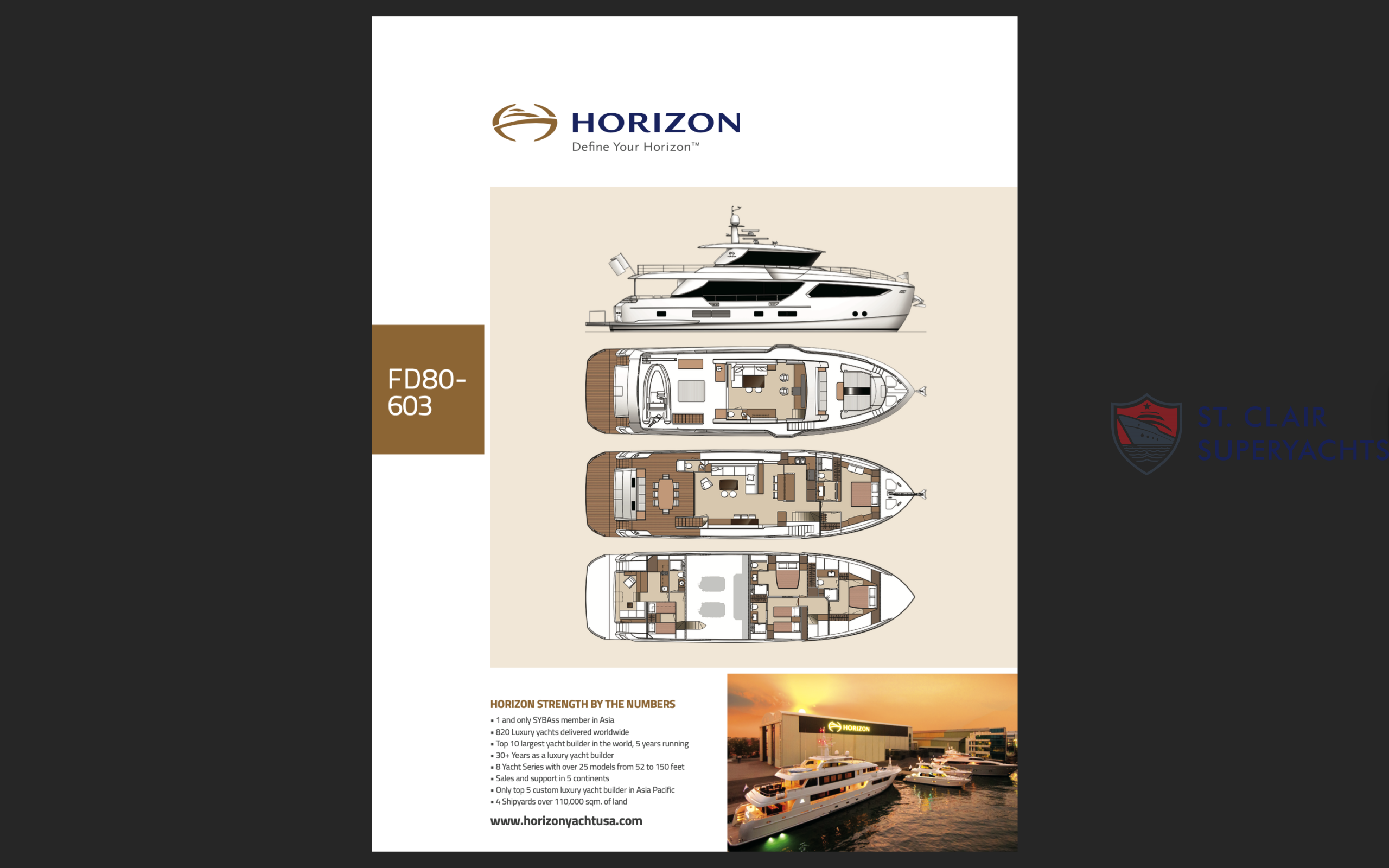 Horizon FD80 deck plan or profile image